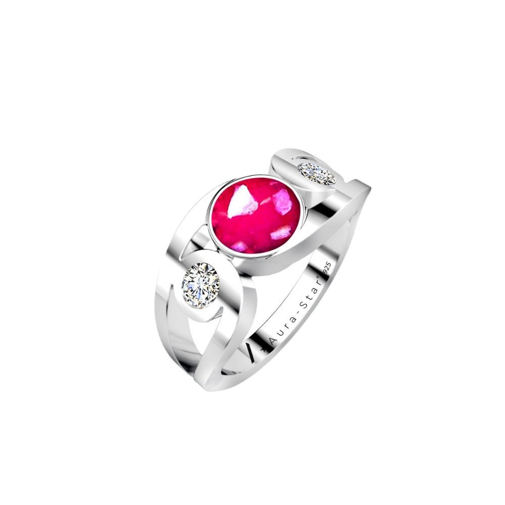 Ashes Infused JewelleryAura-Star Ring Revere
