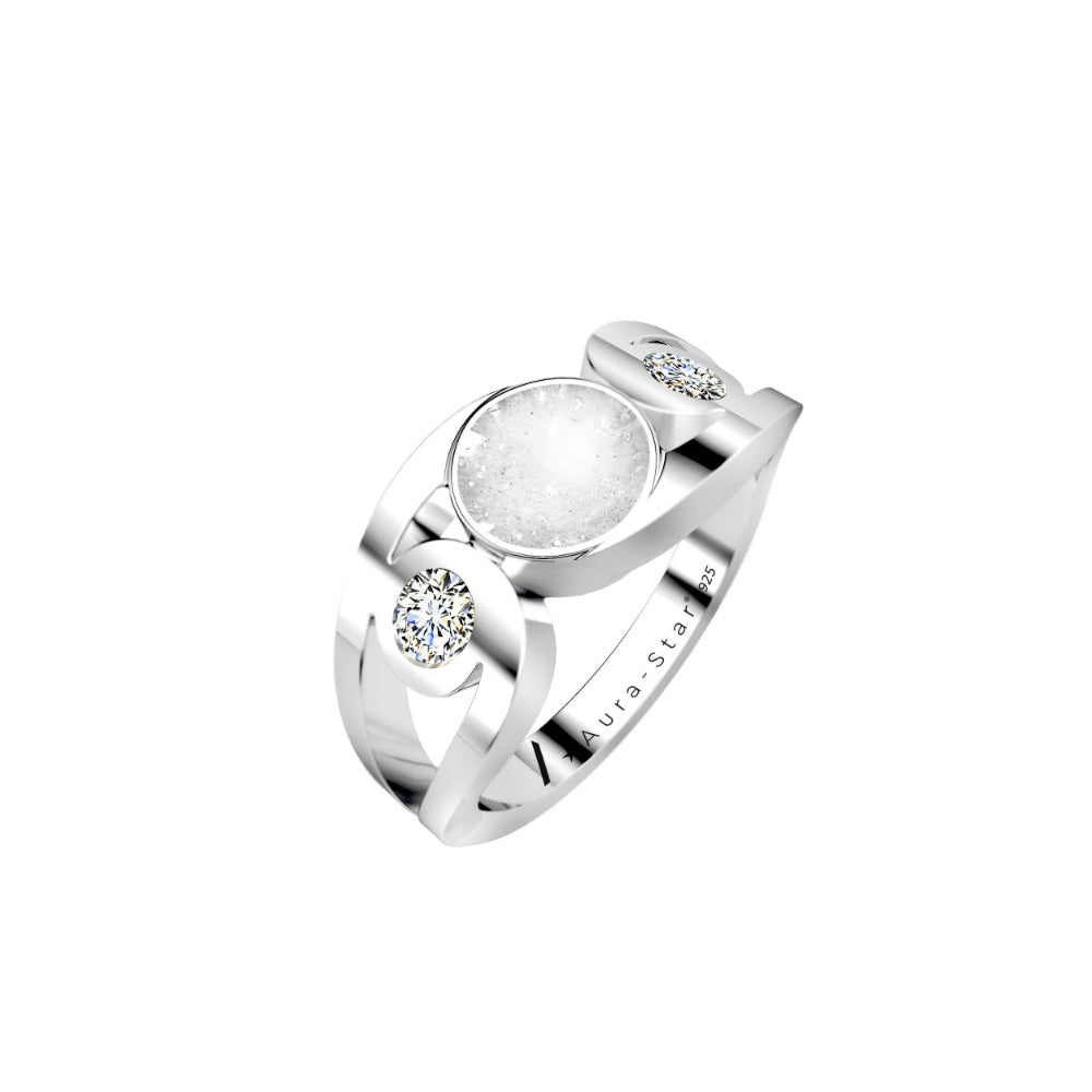 Ashes Infused JewelleryAura-Star Ring Revere