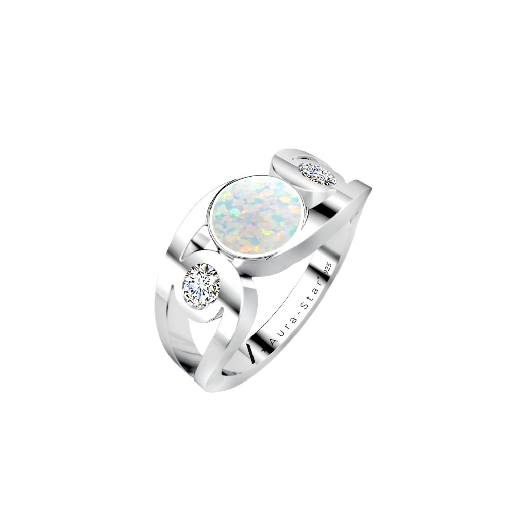 Ashes Infused JewelleryAura-Star Ring Revere