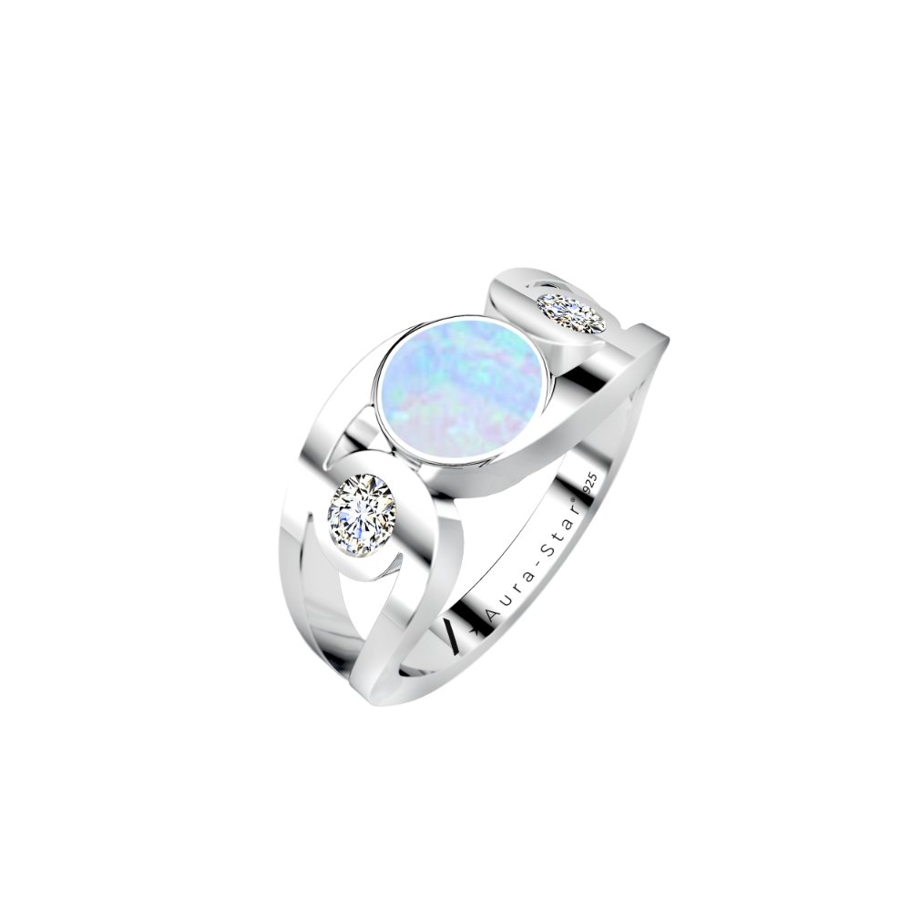 Ashes Infused JewelleryAura-Star Ring Revere