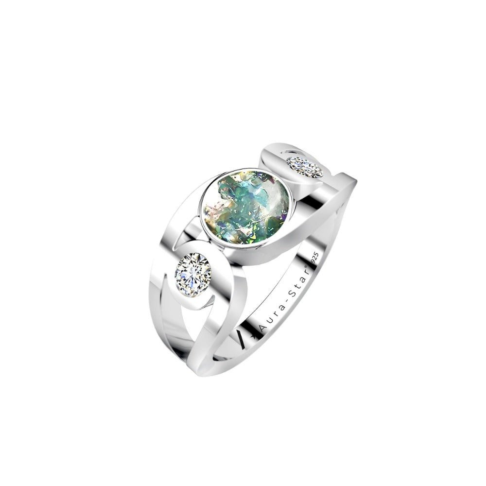 Ashes Infused JewelleryAura-Star Ring Revere