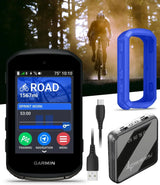 Garmin Edge 850 Compact GPS Cycling Computer, 2.7" Color Touchscreen Display, Bike-Specific Mapping, Advanced Training & Performance Insights + Blue Silicone Case w/ Wearable4U PowerBank Bundle 3