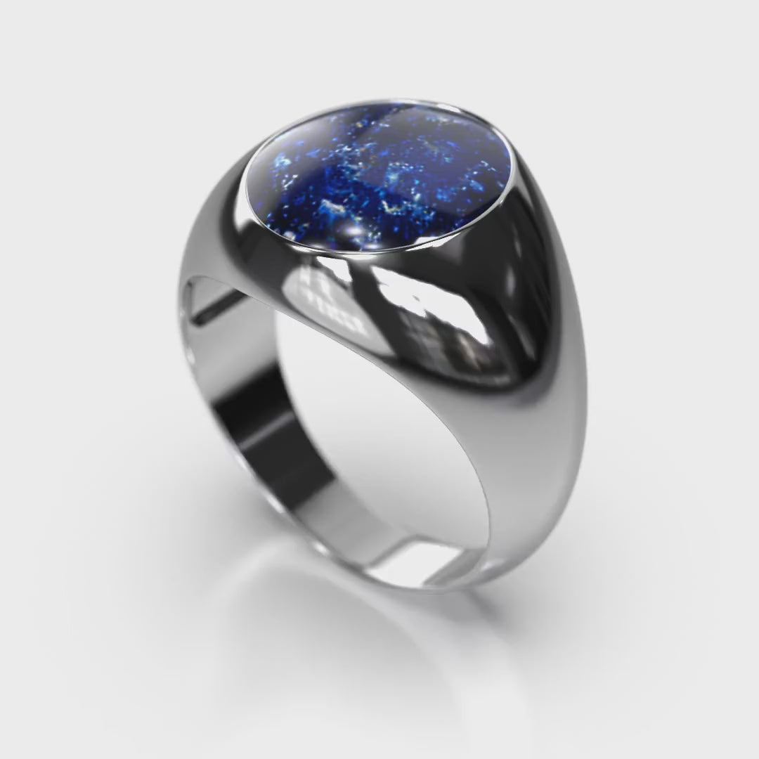 Aura-Star Unisex Ring Signet
