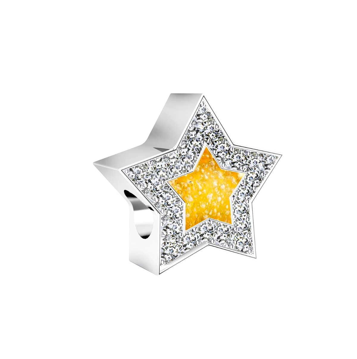 Ashes Infused JewelleryAura-Star Bead Spiritual