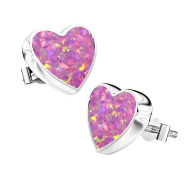 Ashes Infused JewelleryAura-Star Earrings Hearts