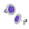 Ashes Infused JewelleryAura-Star Earrings Round Drops