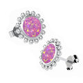 Ashes Infused JewelleryAura-Star Earrings Round Drops