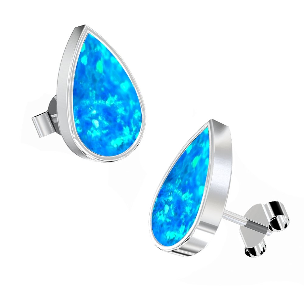 Ashes Infused JewelleryAura-Star Earrings Teardrop