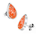 Ashes Infused JewelleryAura-Star Earrings Teardrop
