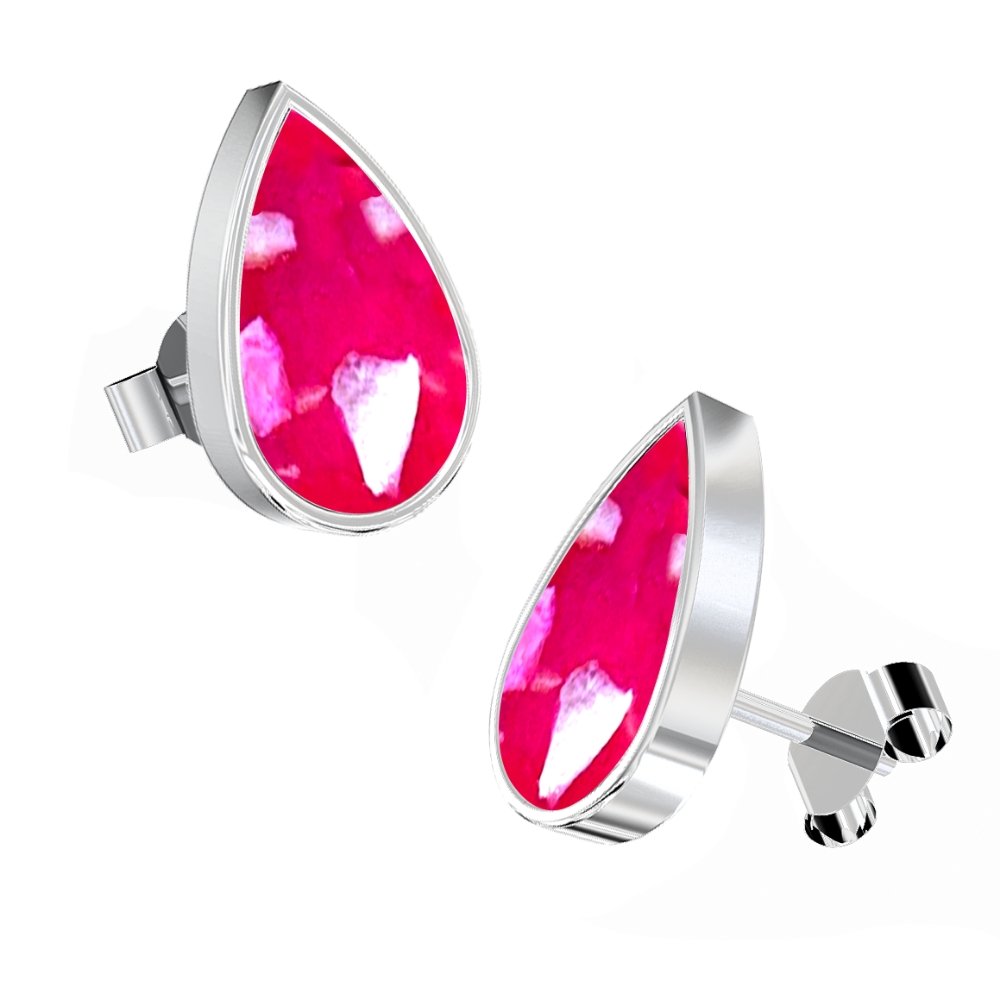 Ashes Infused JewelleryAura-Star Earrings Teardrop