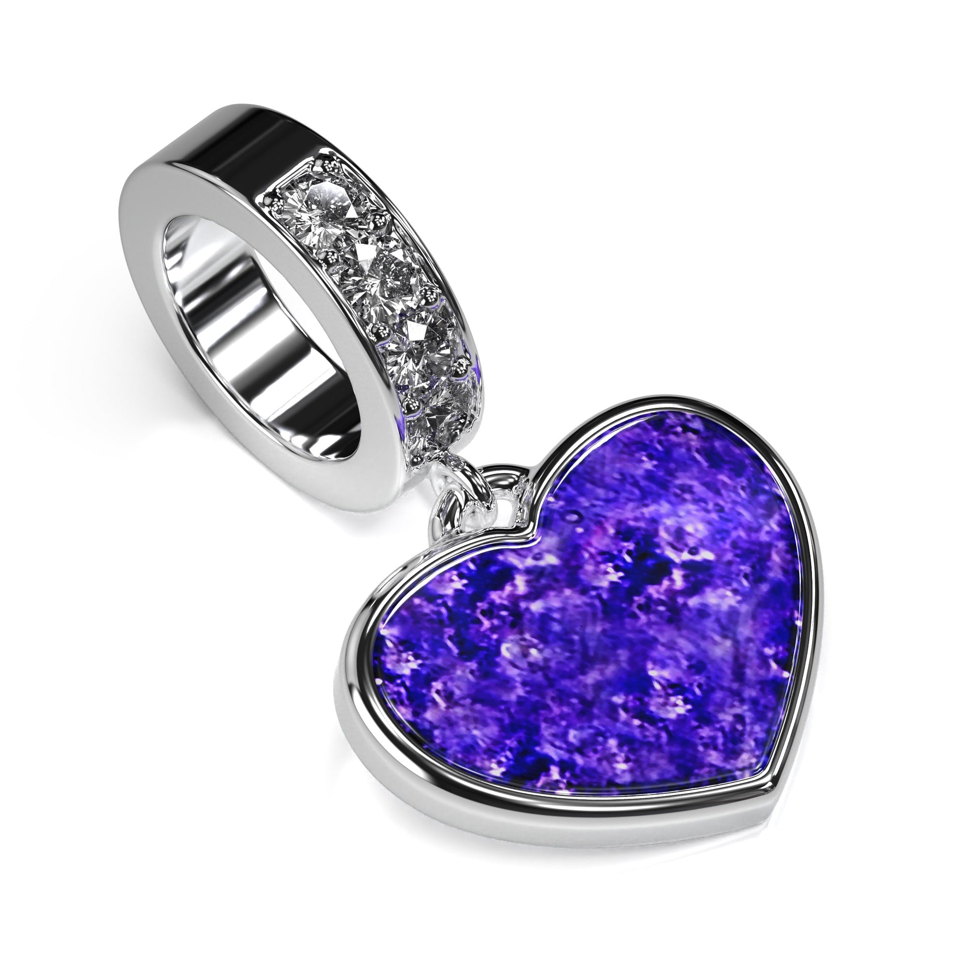 Ashes Infused JewelleryAura-Star Heart Charm