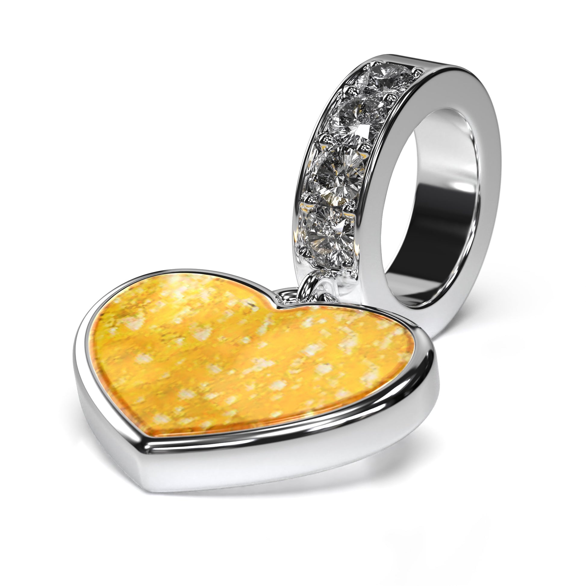 Ashes Infused JewelleryAura-Star Heart Charm