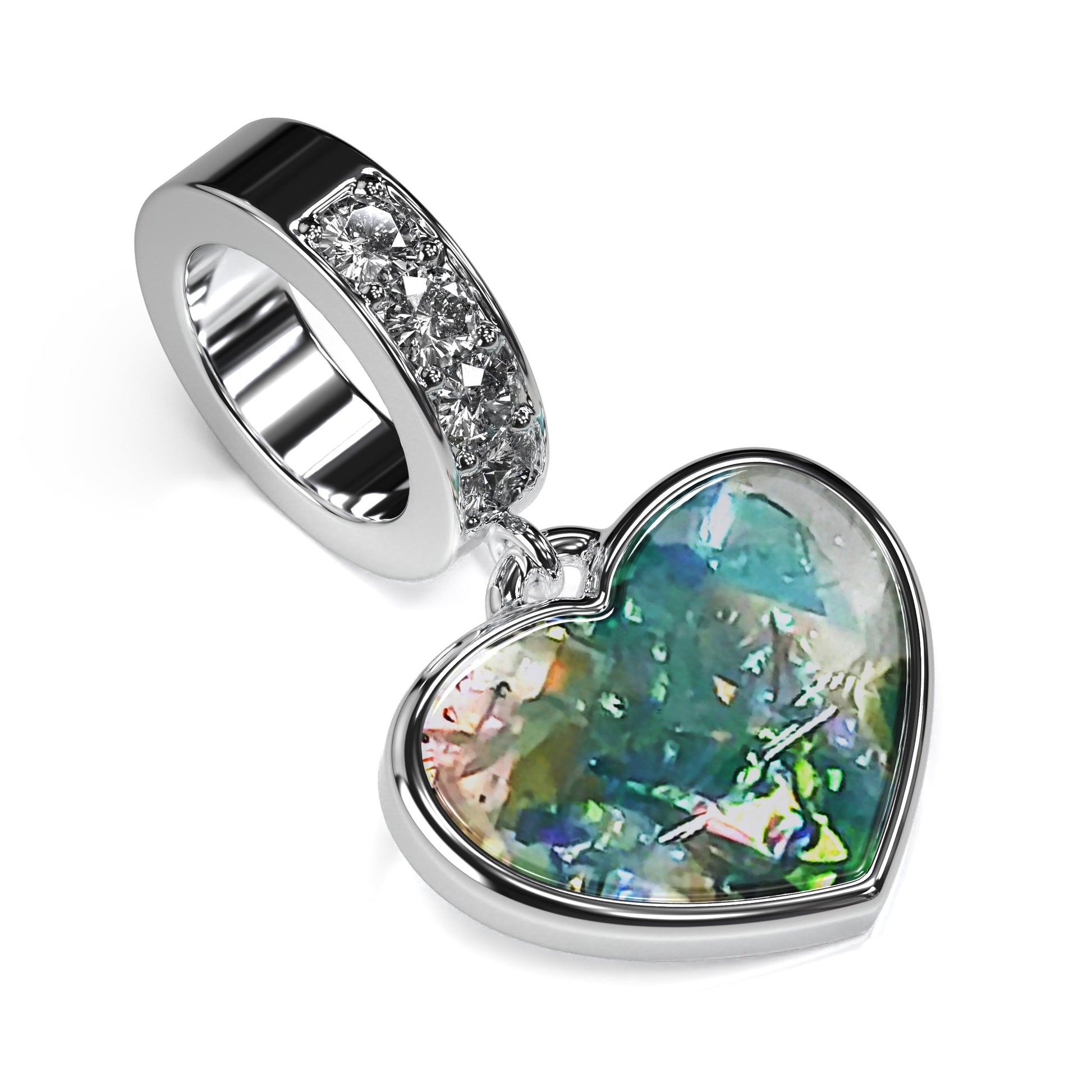 Ashes Infused JewelleryAura-Star Heart Charm