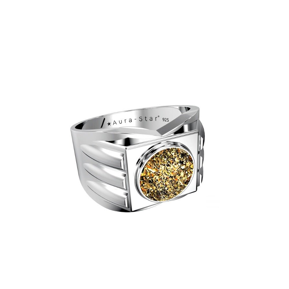 Ashes Infused JewelleryAura-Star Mens Ring Ardor