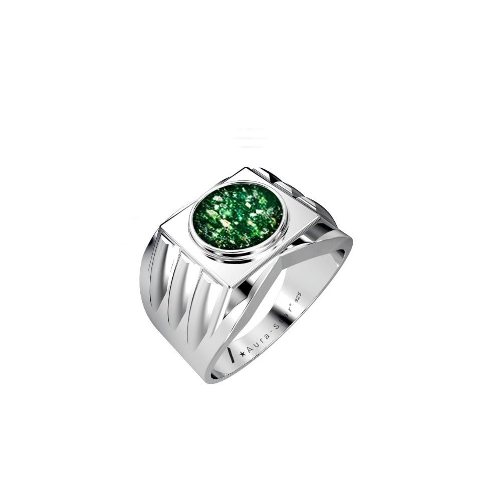 Ashes Infused JewelleryAura-Star Mens Ring Ardor