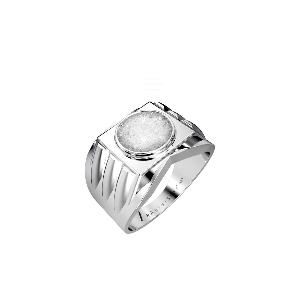 Ashes Infused JewelleryAura-Star Mens Ring Ardor