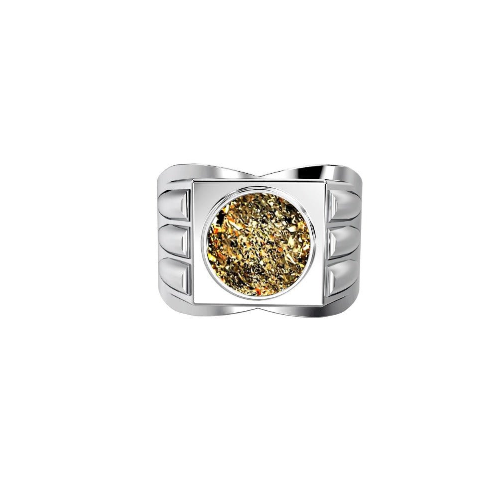Ashes Infused JewelleryAura-Star Mens Ring Ardor
