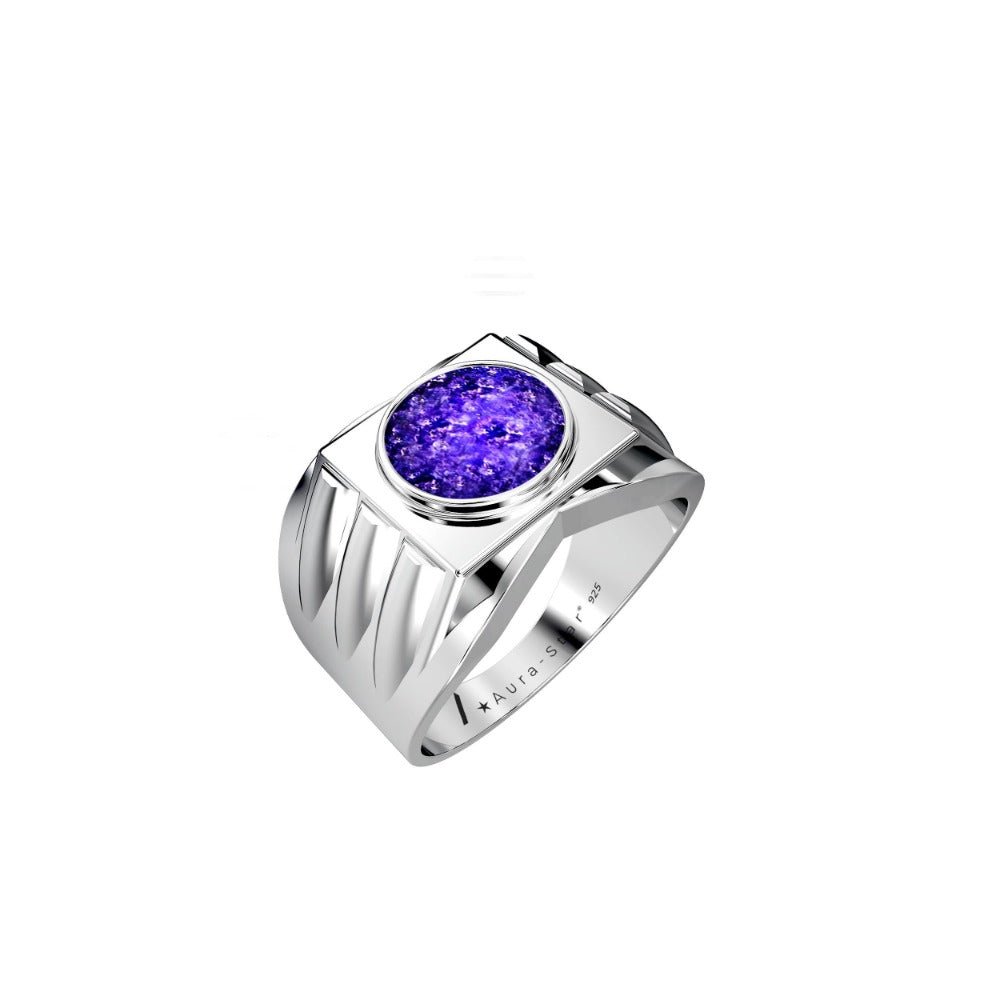 Ashes Infused JewelleryAura-Star Mens Ring Ardor