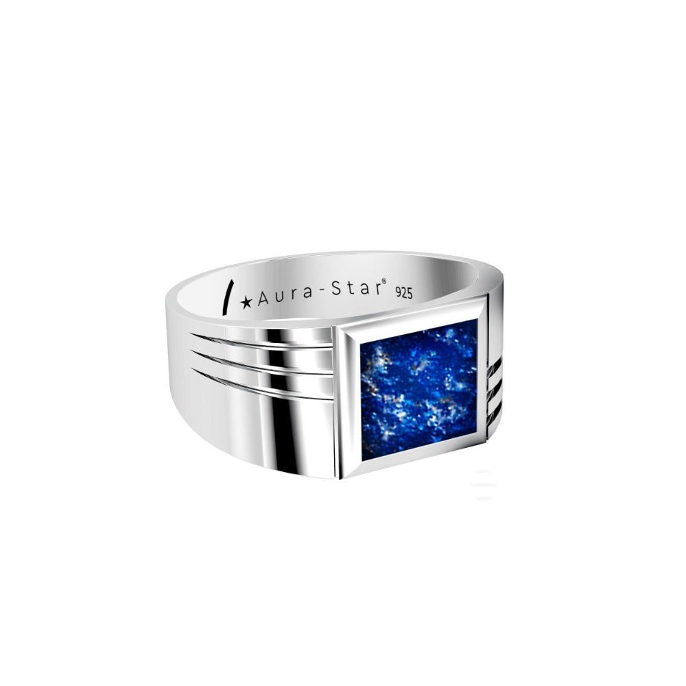 Ashes Infused JewelleryAura-Star Mens Ring Evoke