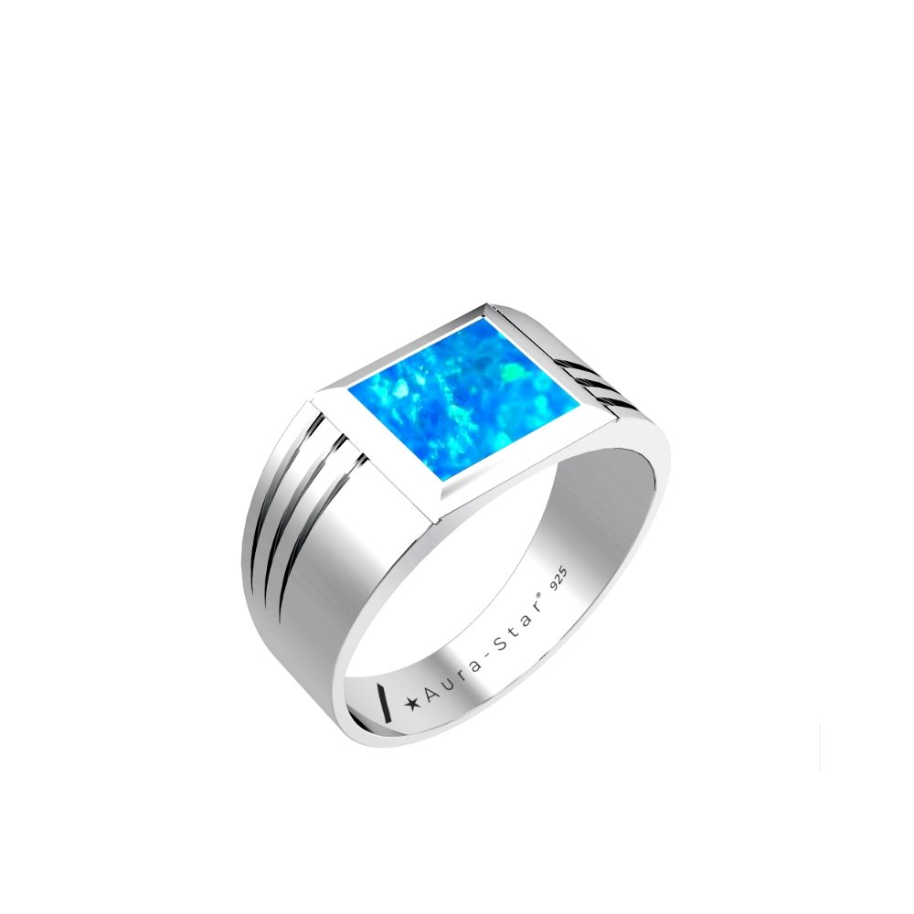 Ashes Infused JewelleryAura-Star Mens Ring Evoke