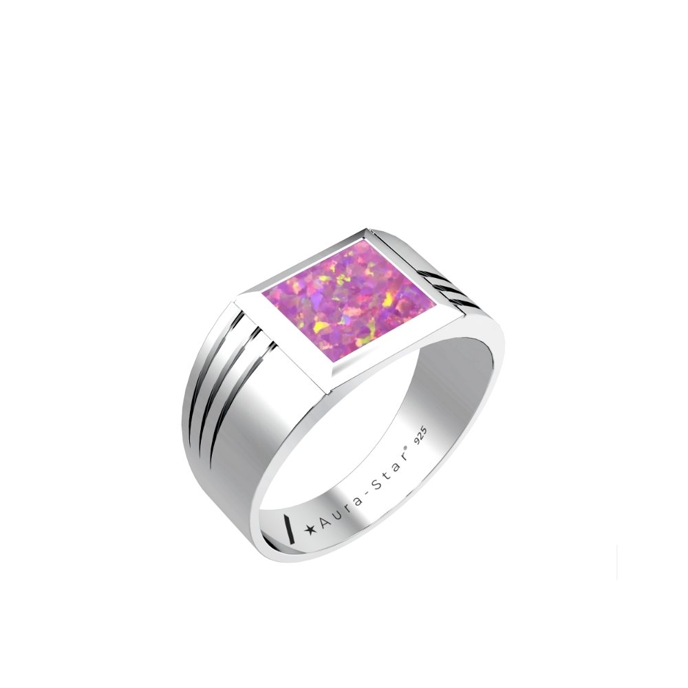 Ashes Infused JewelleryAura-Star Mens Ring Evoke