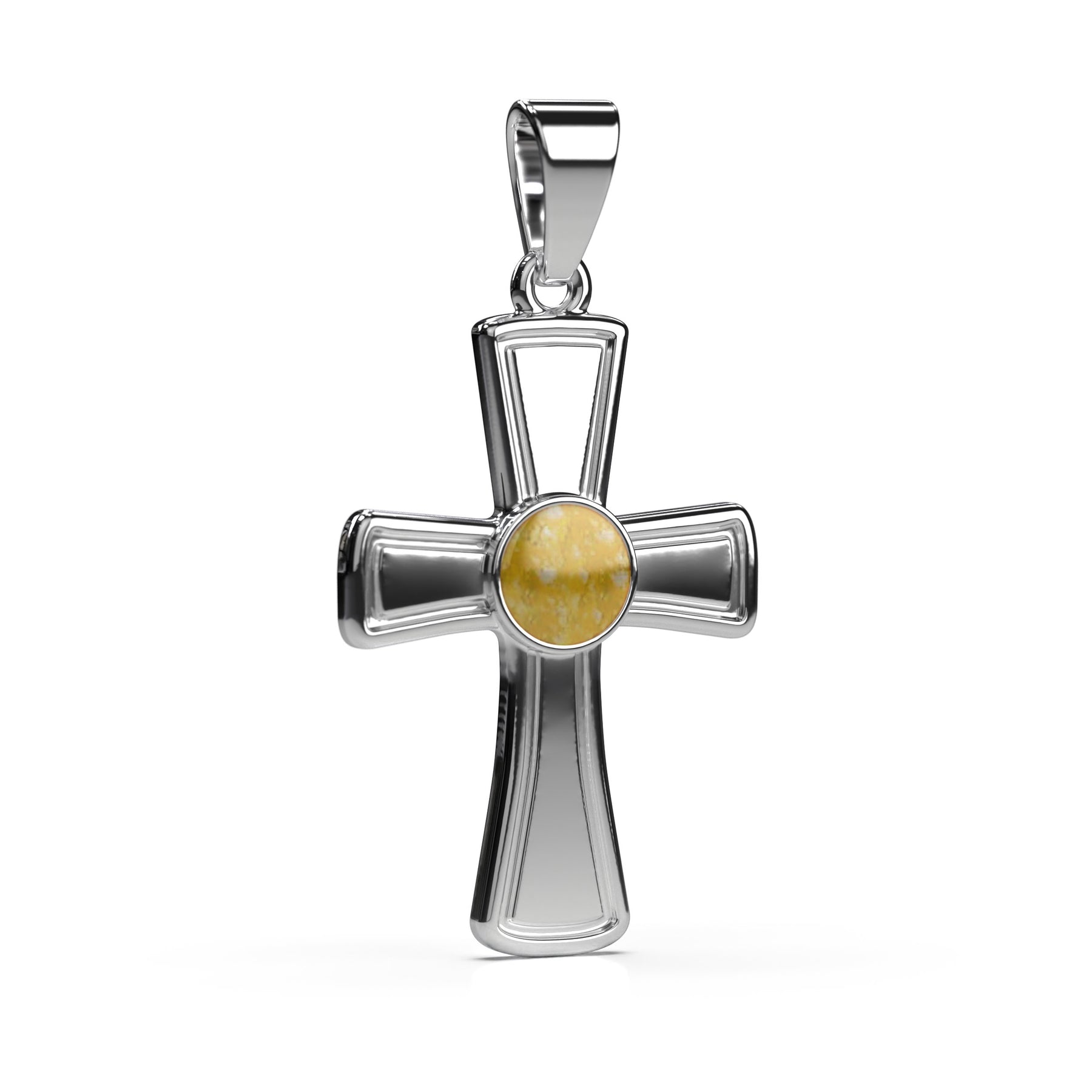 Ashes Infused JewelleryAura Star Pendant Cross Classic
