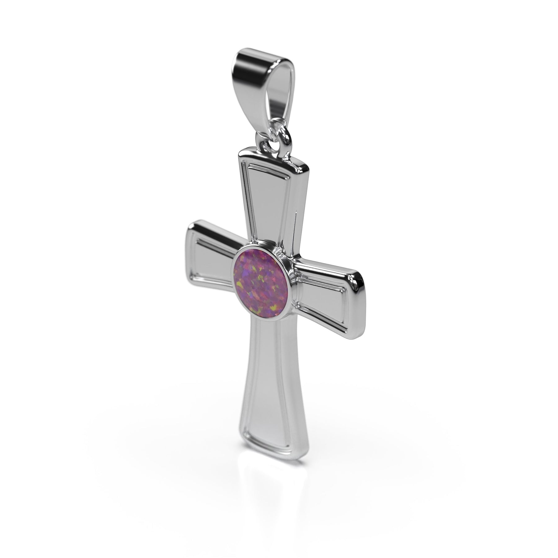 Ashes Infused JewelleryAura Star Pendant Cross Classic