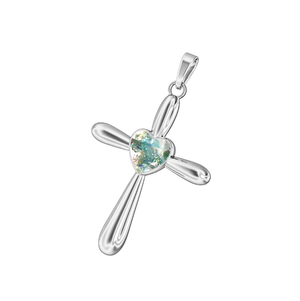 Ashes Infused JewelleryAura Star Pendant Crucifix Heart