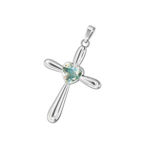 Ashes Infused JewelleryAura Star Pendant Crucifix Heart