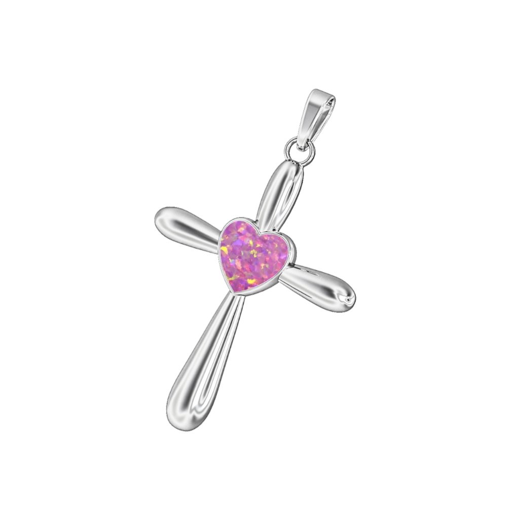 Ashes Infused JewelleryAura Star Pendant Crucifix Heart