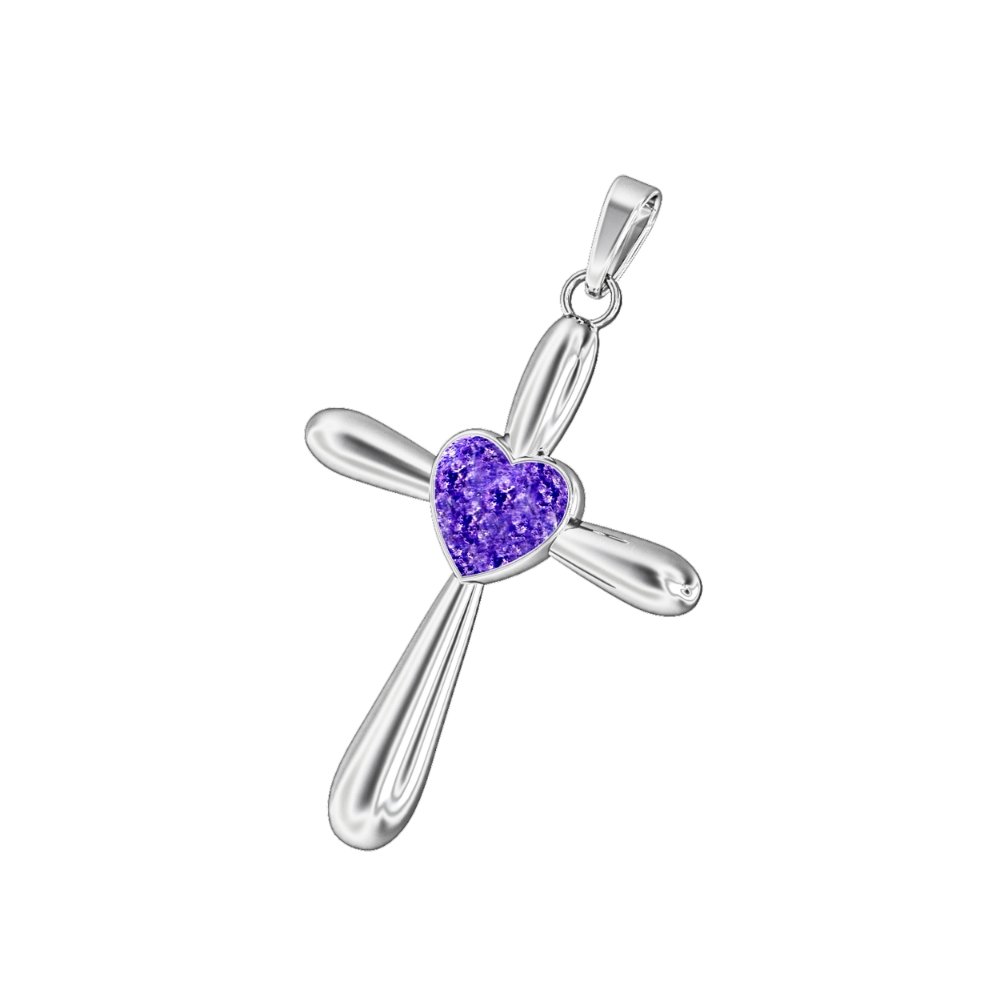 Ashes Infused JewelleryAura Star Pendant Crucifix Heart