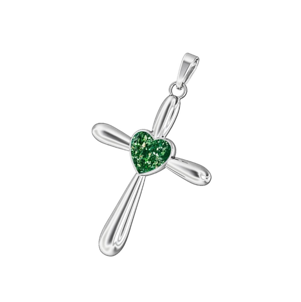 Ashes Infused JewelleryAura Star Pendant Crucifix Heart