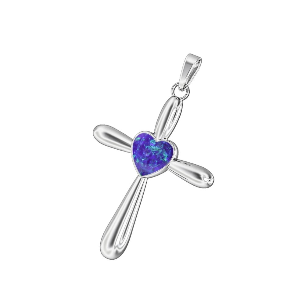 Ashes Infused JewelleryAura Star Pendant Crucifix Heart