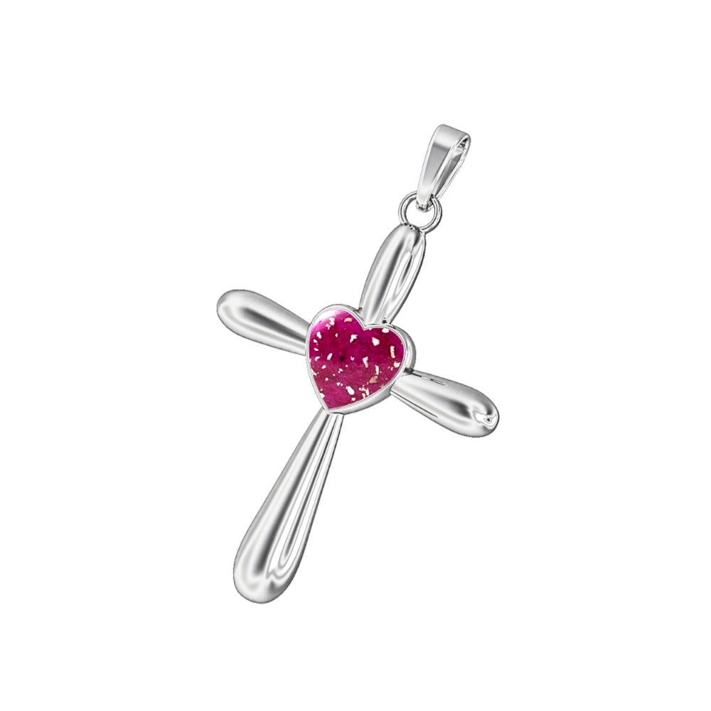 Ashes Infused JewelleryAura Star Pendant Crucifix Heart