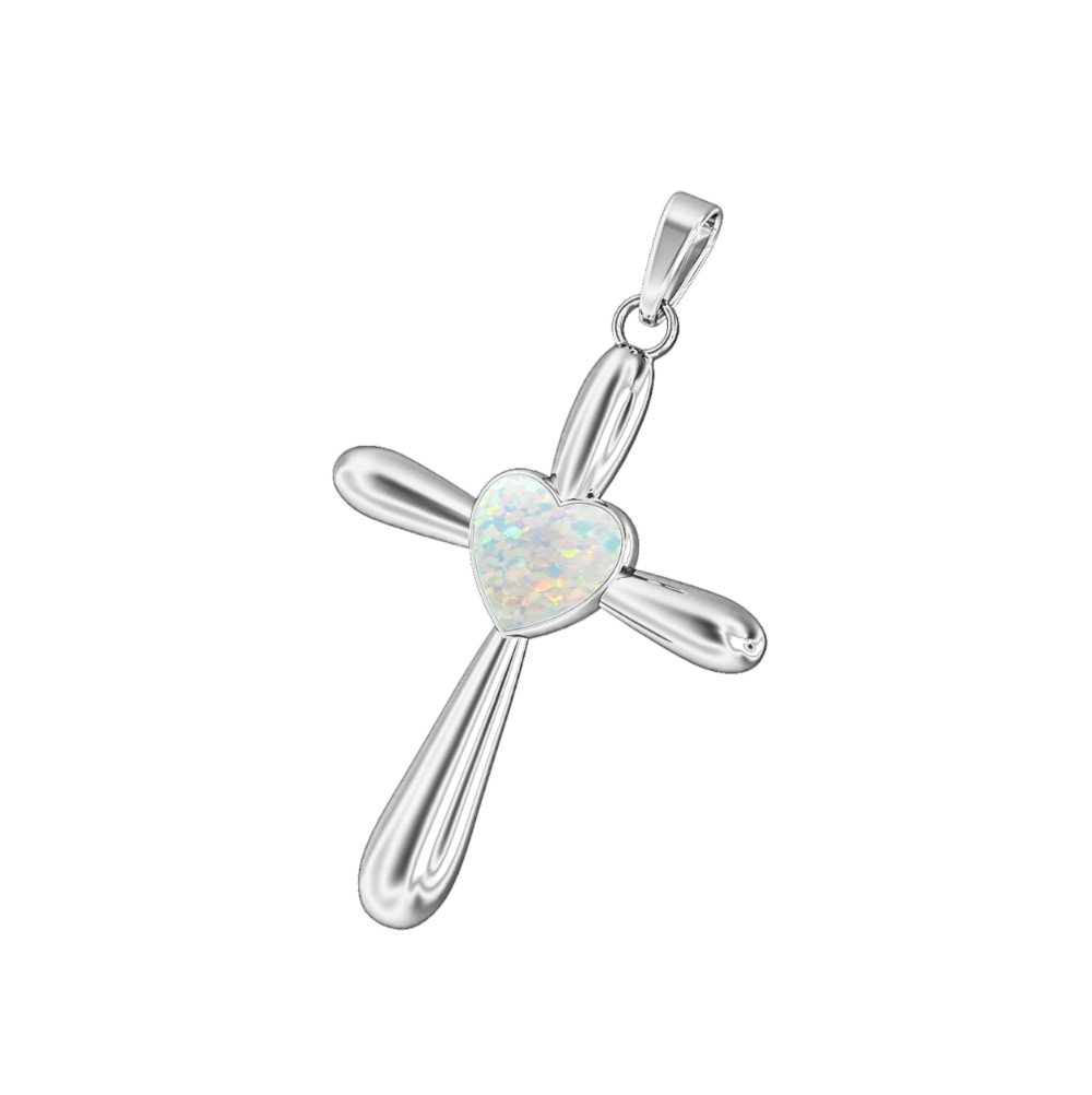 Ashes Infused JewelleryAura Star Pendant Crucifix Heart