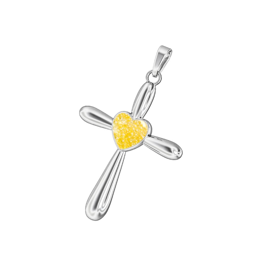 Ashes Infused JewelleryAura Star Pendant Crucifix Heart
