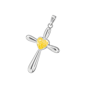 Ashes Infused JewelleryAura Star Pendant Crucifix Heart