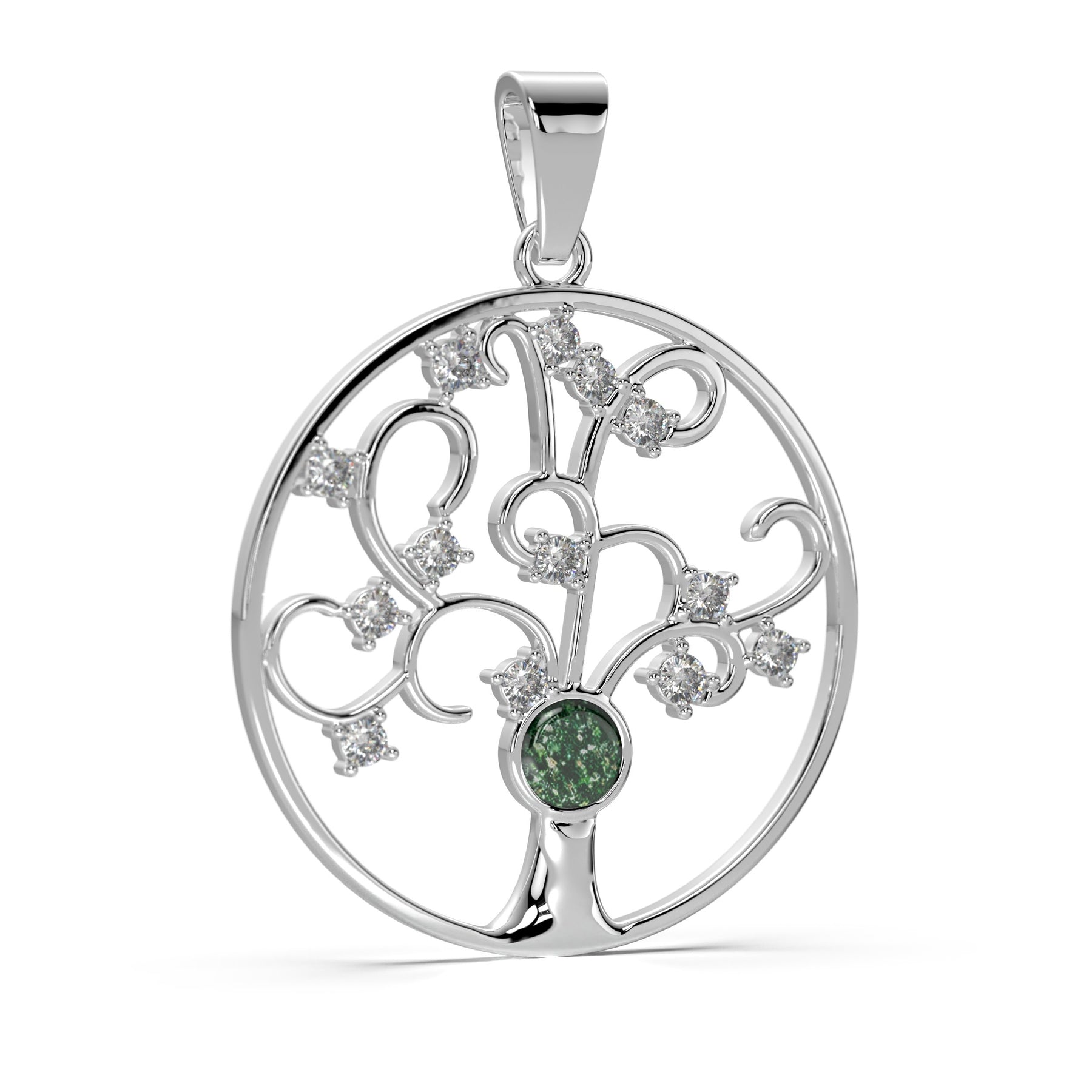Ashes Infused JewelleryAura Star Pendant Diamond Tree