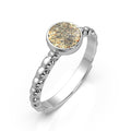 Ashes Infused JewelleryAura-Star Ring Bubble Round