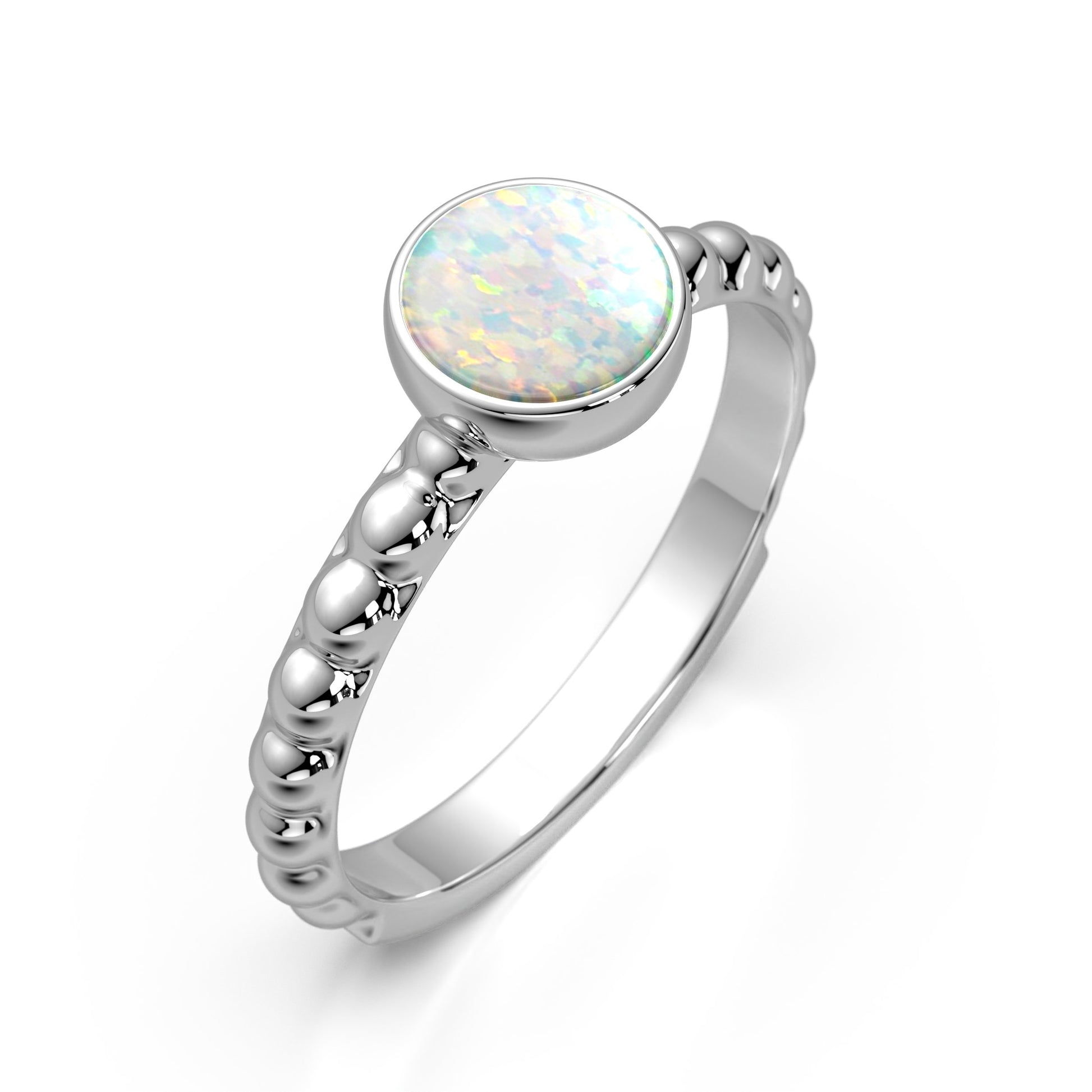 Ashes Infused JewelleryAura-Star Ring Bubble Round