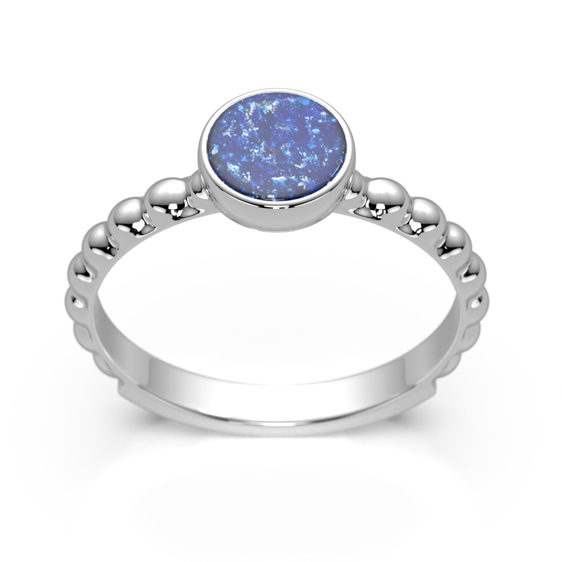 Ashes Infused JewelleryAura-Star Ring Bubble Round