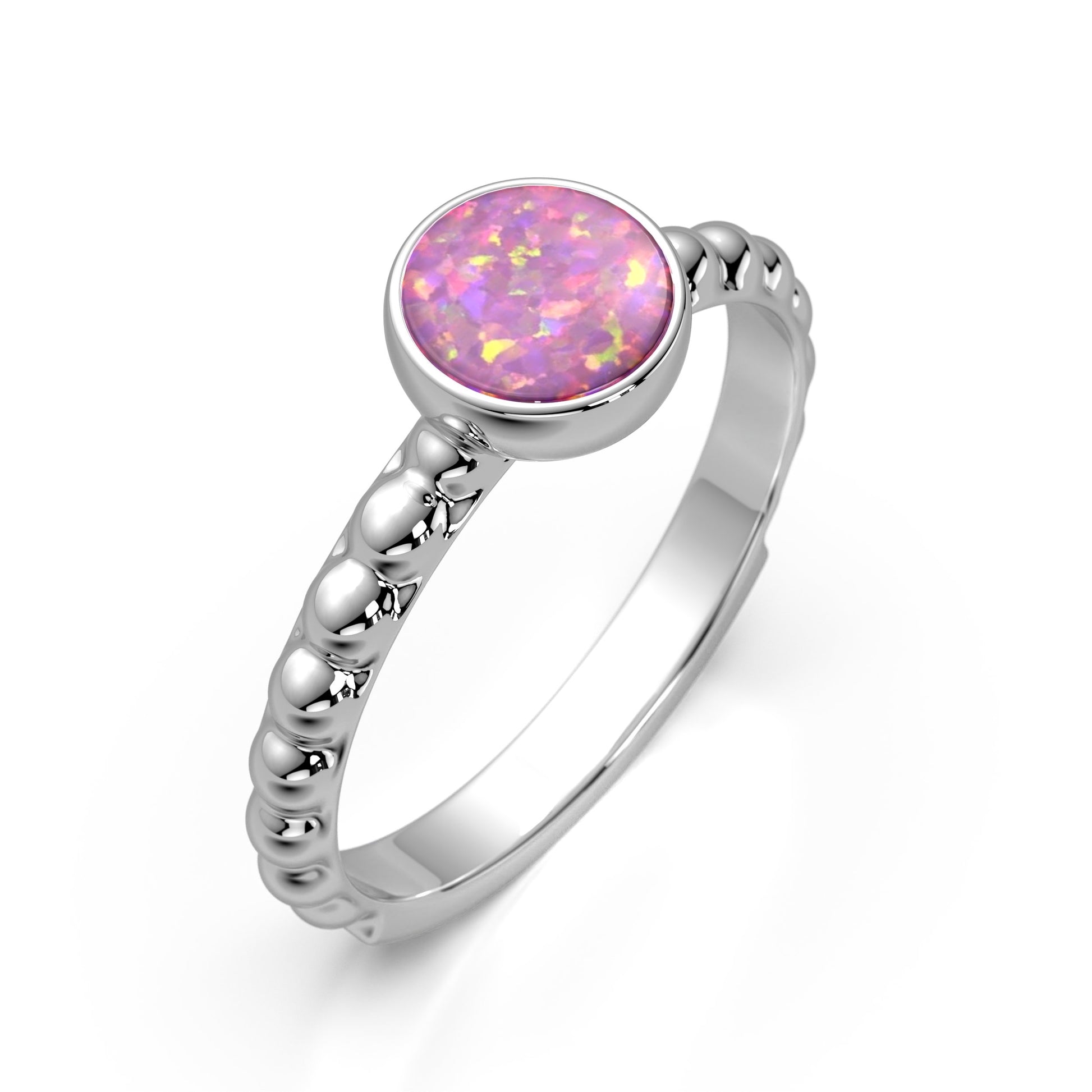 Ashes Infused JewelleryAura-Star Ring Bubble Round