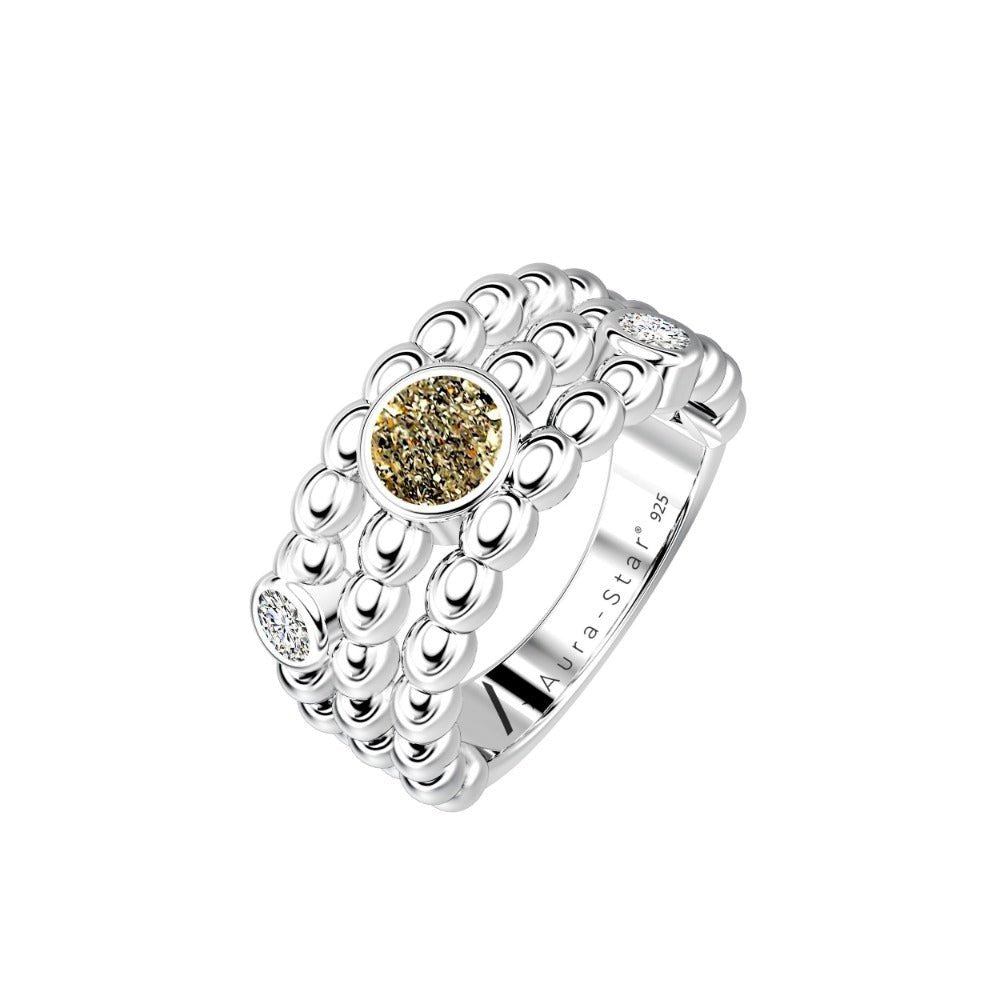 Ashes Infused JewelleryAura-Star Ring Desire