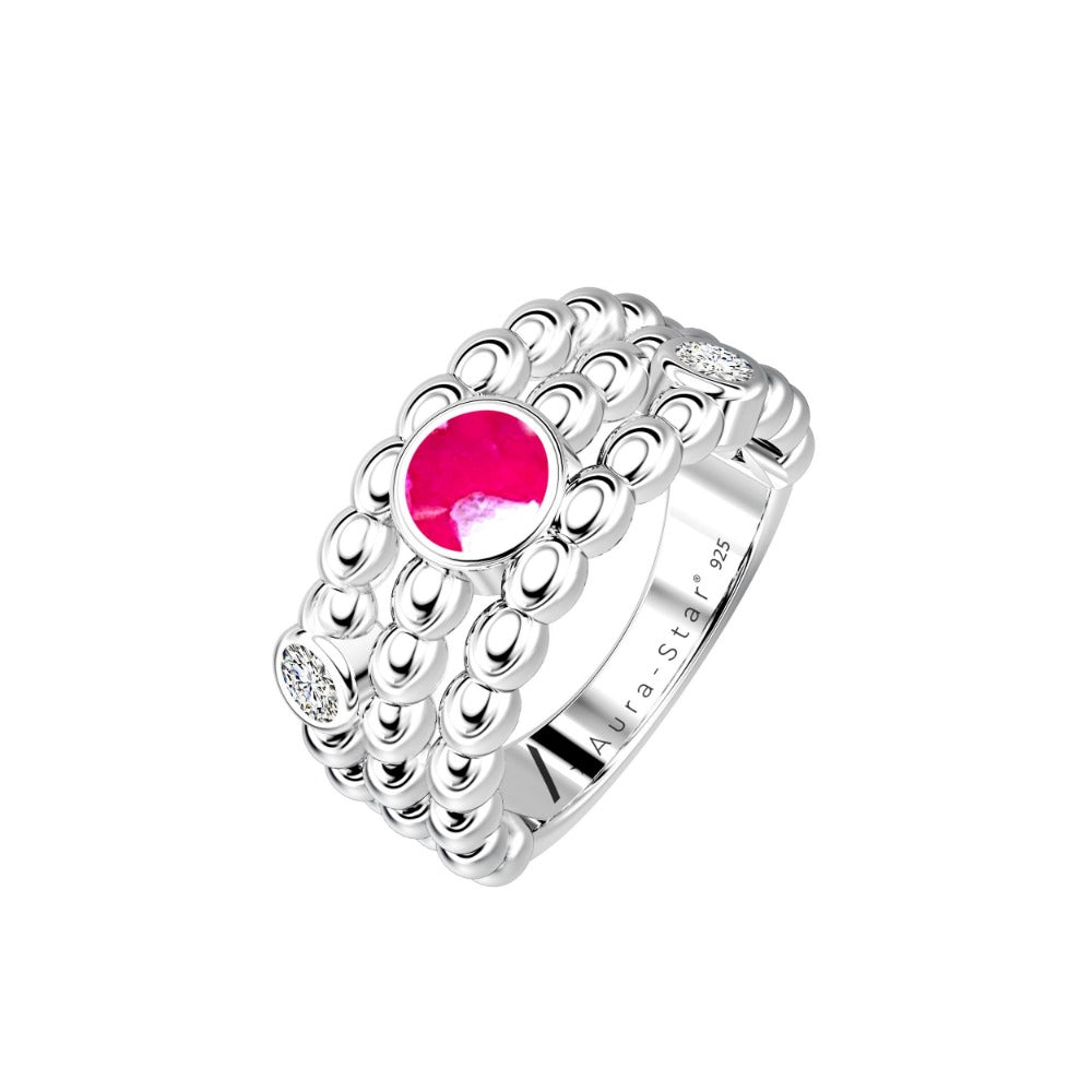 Ashes Infused JewelleryAura-Star Ring Desire