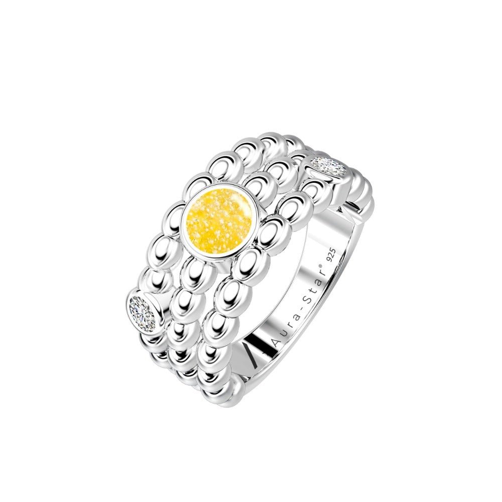 Ashes Infused JewelleryAura-Star Ring Desire