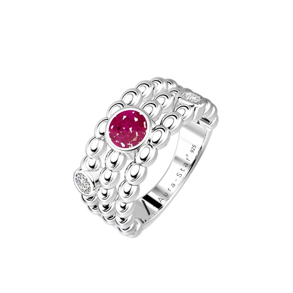 Ashes Infused JewelleryAura-Star Ring Desire