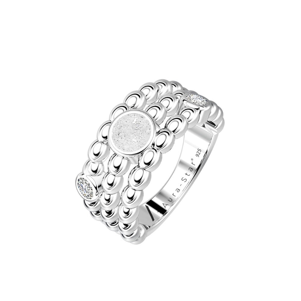 Ashes Infused JewelleryAura-Star Ring Desire