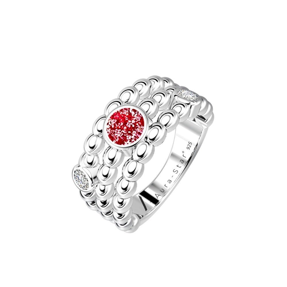 Ashes Infused JewelleryAura-Star Ring Desire