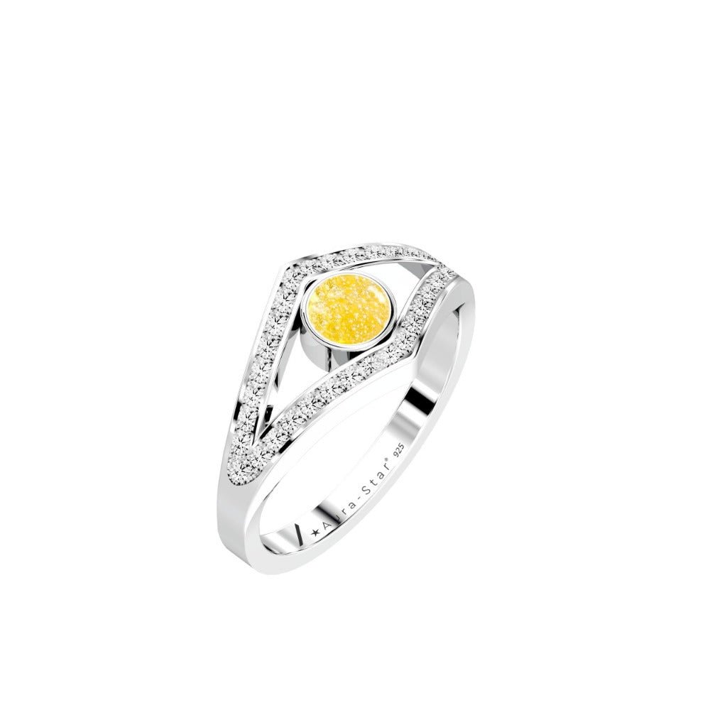 Ashes Infused JewelleryAura-Star Ring Enshrine