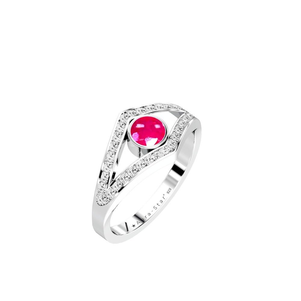 Ashes Infused JewelleryAura-Star Ring Enshrine